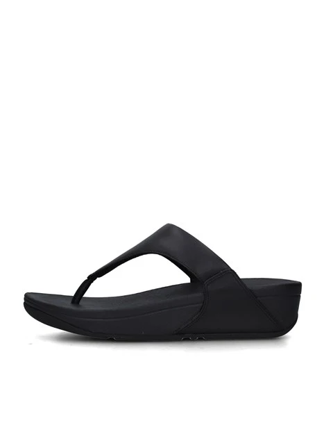 SANDALI CON ZEPPA I88-001 DONNA NERO