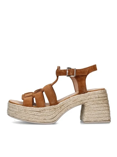 SANDALI TACCO ALTO MYLAN DONNA MARRONE CHIARO