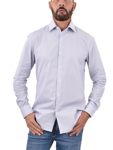 CAMICIA  IN TESSUTO ELASTICIZZATO UOMO AZZURRO
