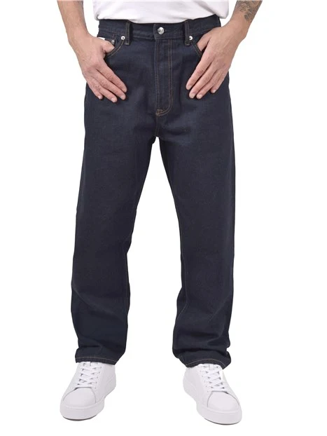 JEANS REGUALAR CON VITA ALTA UOMO BLU