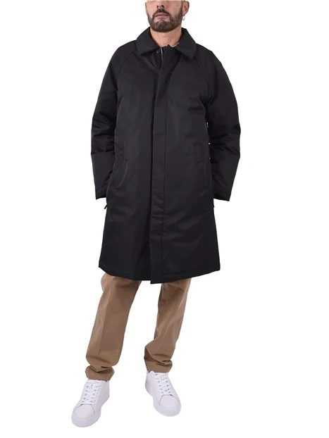 CAPPOTTO CORTO CON COLLO A PUNTA UOMO NERO