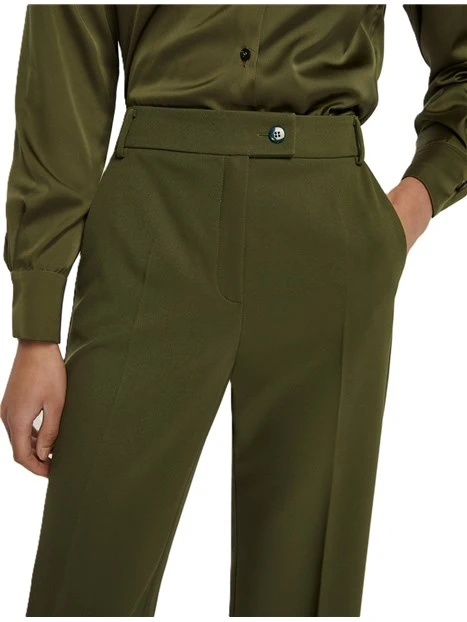 PANTALONI PALAZZO EFEBO DONNA VERDE