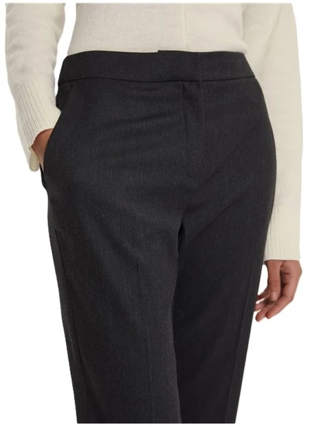 PANTALONI IN VISCOSA MICRON DONNA ANTRACITE