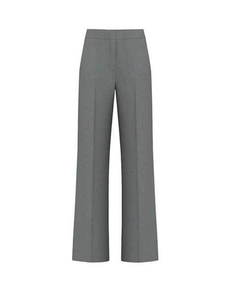 PANTALONI PALAZZO IN JERSEY MISTO VISCOSA DONNA ANTRACITE