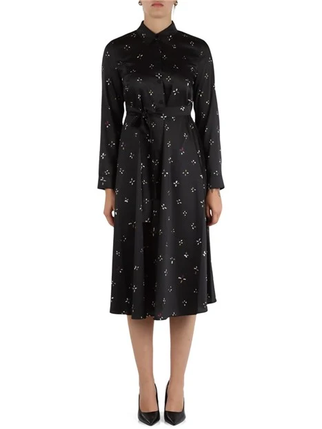 VESTITO CHEMISIER COMMA DONNA NERO