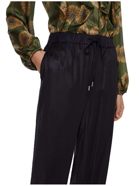 JOGGERS IN VISCOSA ISOTTA DONNA BLU