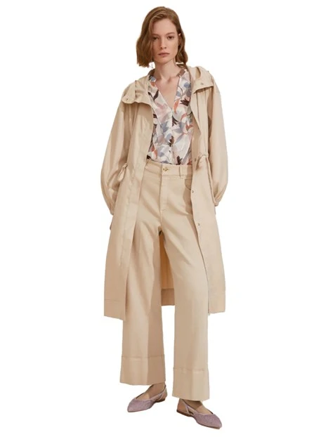 PANTALONI A PALAZZO DISPLAY DONNA MARRONE