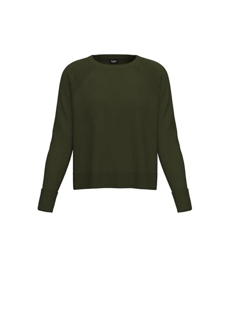 MAGLIA GIROCOLLO IN FILATO MISTO VISCOSA DONNA VERDE