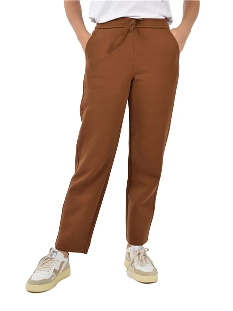 PANTALONI JOGGERS IN TESSUNO TECNICO DONNA MARRONE