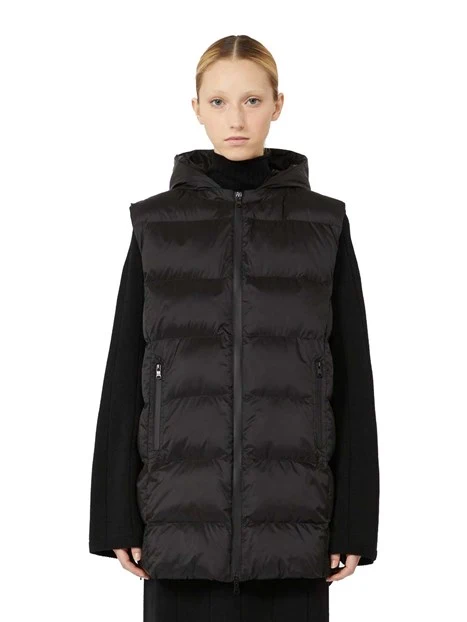 PIUMINO IMBOTTINO SMANICATO DONNA NERO