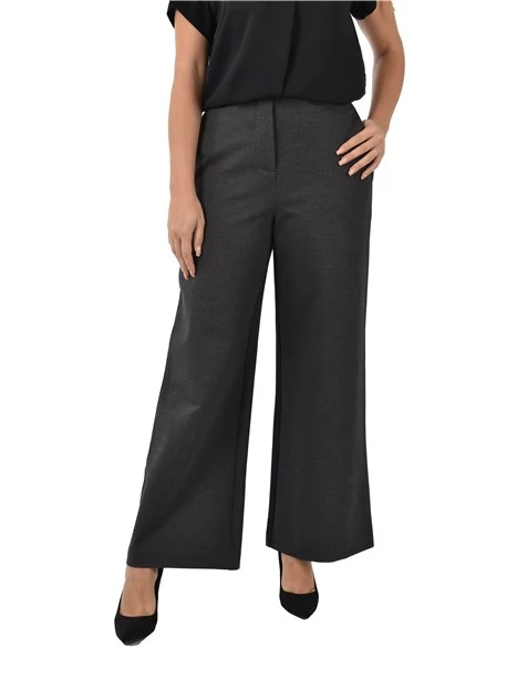 PANTALONI PALAZZO IN JERSEY DONNA GRIGIO