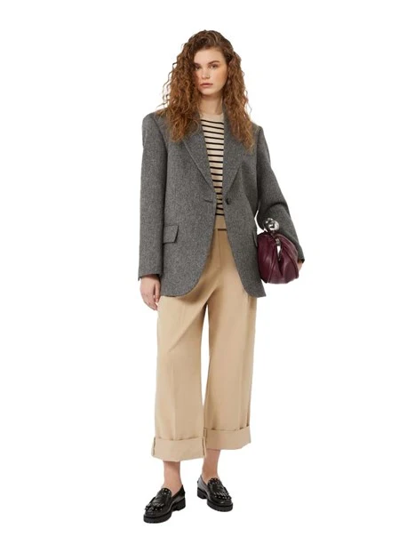 BLAZER MONOPETTO CON SPACCO POSTERIORE DONNA ANTRACITE