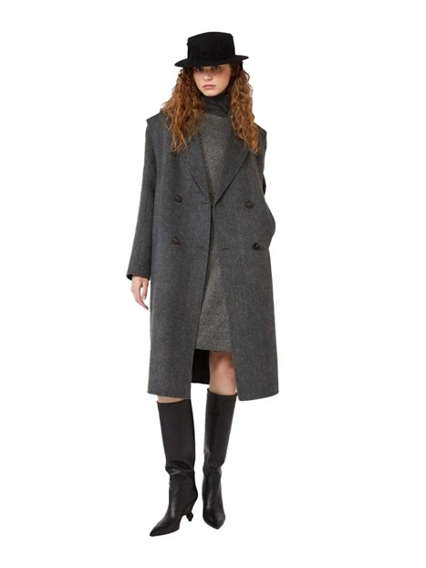VESTITO CORTO IN JERSEY DONNA ANTRACITE