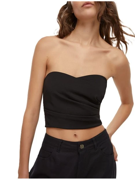 TOP IN JERSEY VAGONE DONNA NERO