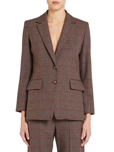 GIACCA BLAZER FANTASIA QUARK MARRONE DONNA