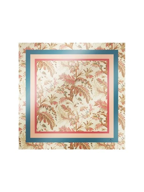 FOULARD CON FANTASIA STAMPATA DONNABIANCO
