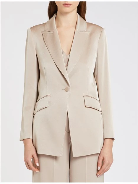 GIACCA BLAZER COGNAC DONNA ECRU