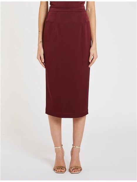 GONNA LUNGA CADINE DONNA BORDEAUX