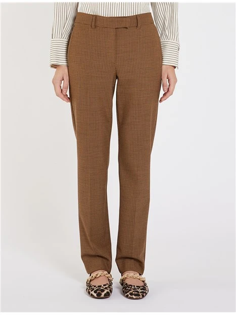 PANTALONI  A SIGARETTA OPACO DONNA BEIGE