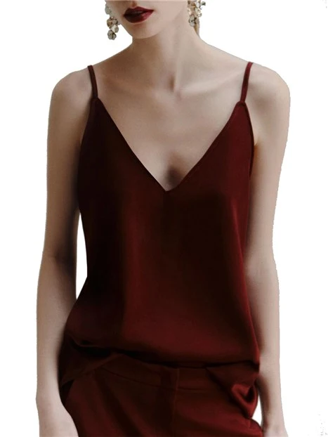 TOP CARSO DONNA BORDEAUX
