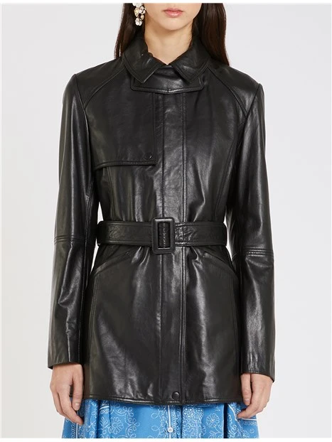 GIACCA IN PELLE SEDILE NERO