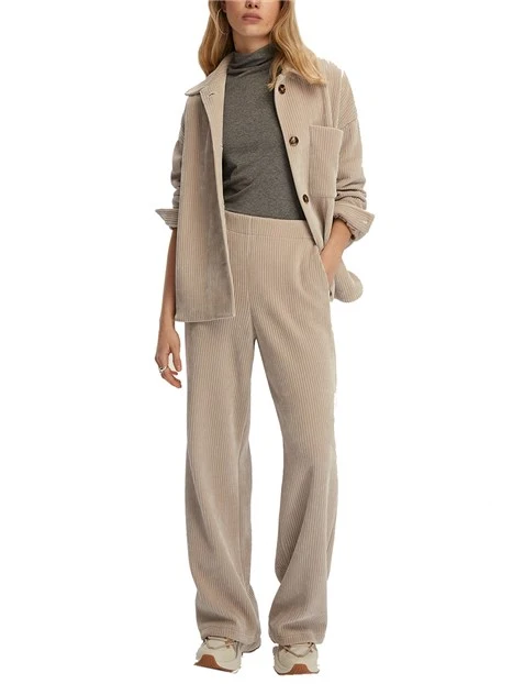 PANTALONI VELLUTO A COSTE FOSTER BEIGE