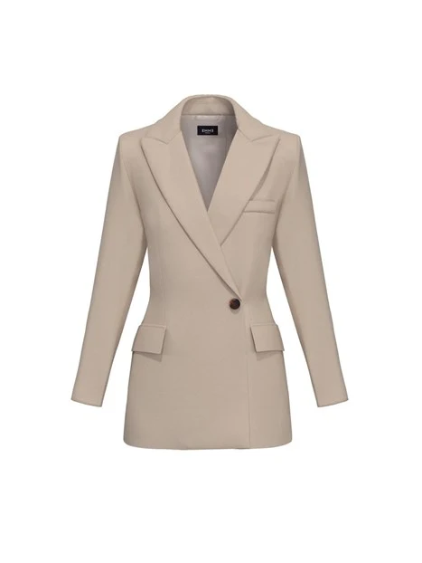 BLAZER CON CHIUSURA DOPPIOPETTO DONNA BEIGE