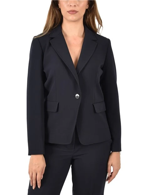 BLAZER MONOPETTO BISTRETCH DONNA BLU
