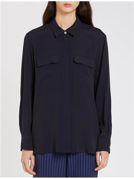 CAMICIA CALABRA DONNA BLU