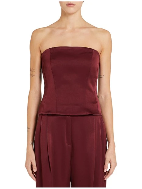 TOP SENZA SPALLINE IMPERIA DONNA BORDEAUX