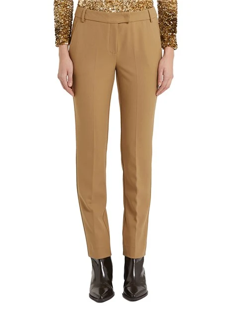 PANTALONI IN MISTO VISCOSA FLORIA DONNA OLIVA