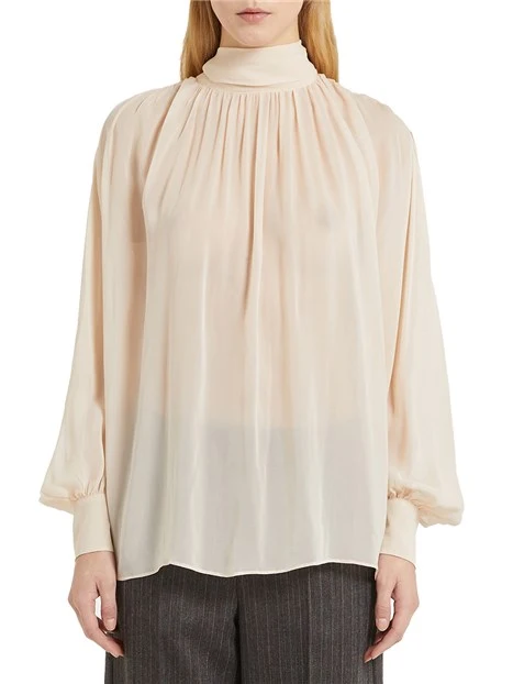 BLUSA IN GEORGETTE CANAPA DONNA ROSA