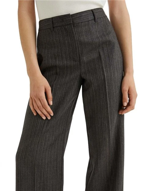 PANTALONI CHINO CON PASSANTI IN VITA DONNA MARRONE