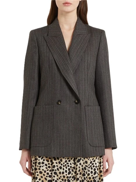 GIACCA BLAZER DOPPIOPETTO IN LANA ANDREIS DONNA MARRONE