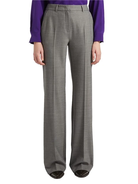 PANTALONI IN  MISTO LANA CRISMA DONNA GRIGIO