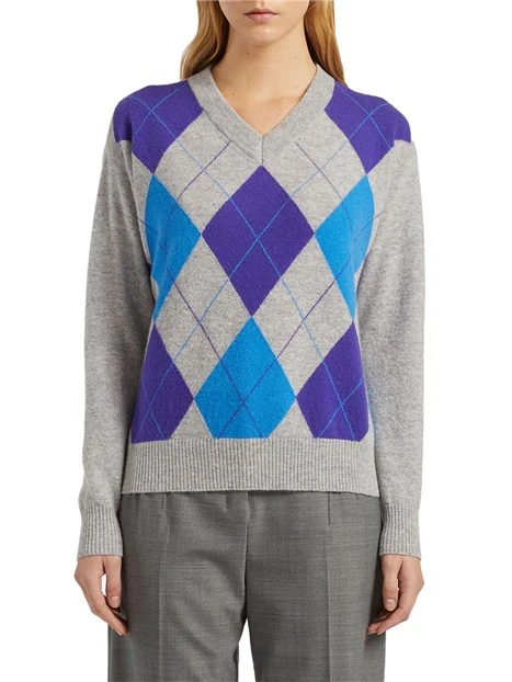 MAGLIA GIROCOLLO IN LANA MISTO CASHMERE MOIRA DONNA GRIGIO