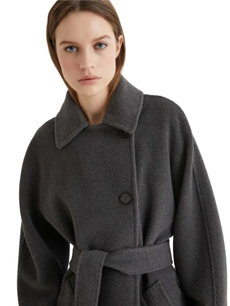 CAPPOTTO CORTO IN LANA VERGINE DOPPIO PETTO DONNA GIRGIO