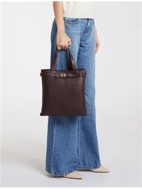 BORSA A SPALLA SALERNO DONNA MARRONE
