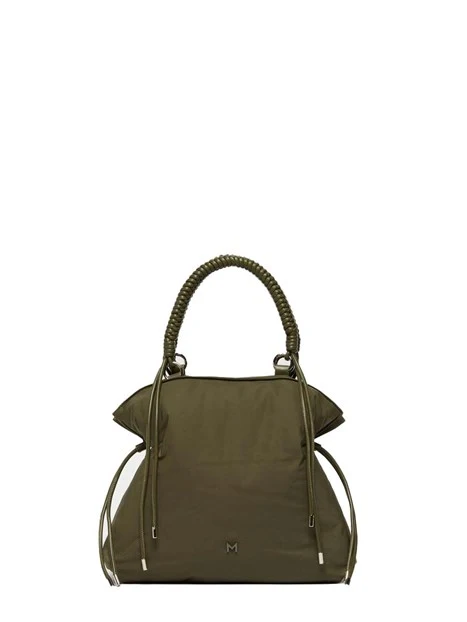 BORSA A MANO IN TESSUTO TECNICO DONNA VERDE