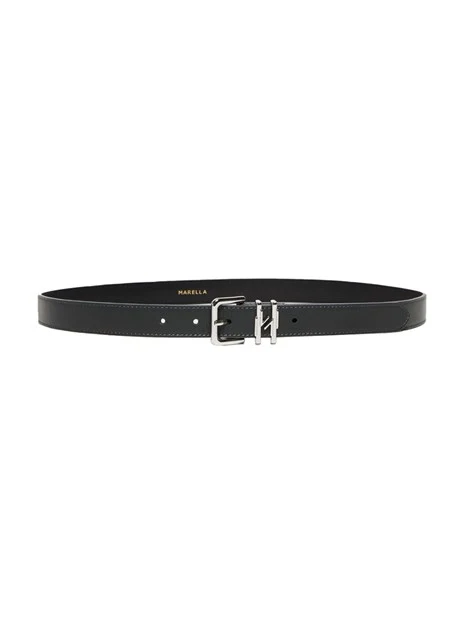 CINTURA IN PELLE CON PASSANTE DONNA ANTRACITE