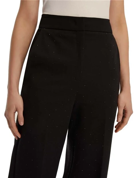 PANTALONI CHINO CON PIEGA STIRATA DONNA NERO