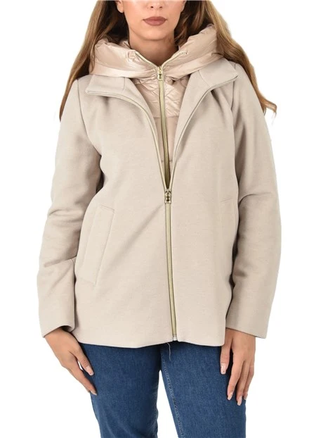 PIUMINO IN PANNO SOFT  DONNA BEIGE