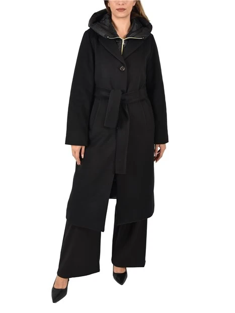 PIUMINO IN PANNO SOFT IMBOTTITO DONNA NERO