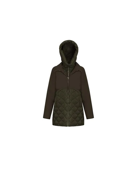 CAPPOTTO CORTO IN PANNO SOFT DONNA VERDE