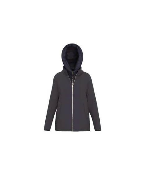 GIACCA CORTA IMBOTTITA FULL ZIP DONNA BLU NAVY