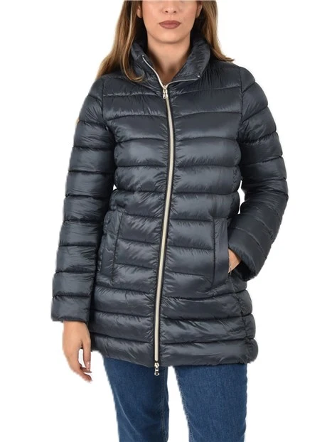 PIUMINO CORTO IMBOTTITO FULL ZIP DONNA ANTRACITE