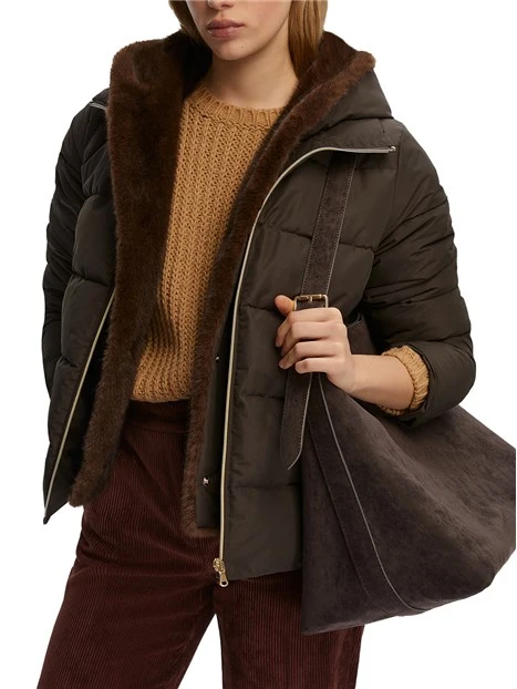 CAPPOTTO TAFFETA DONNA MARRONE