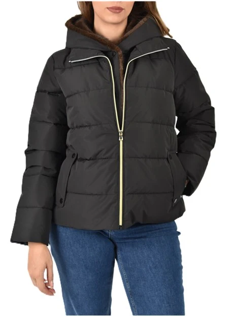 PIUMINO IN TAFFETA DONNA NERO