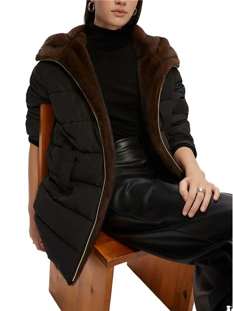 CAPPOTTO  TAFFETA DONNA NERO