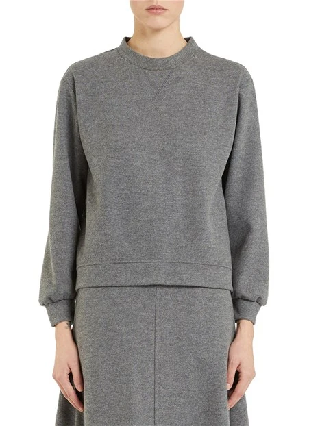 FELPA GIROCOLLO MISTO LANA ROSTOK DONNA GRIGIO